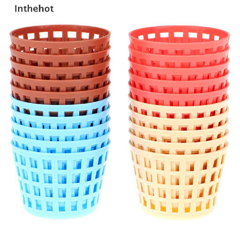 5 Giỏ mini dễ thương cho nhà búp bê tùy chọn màu sắc