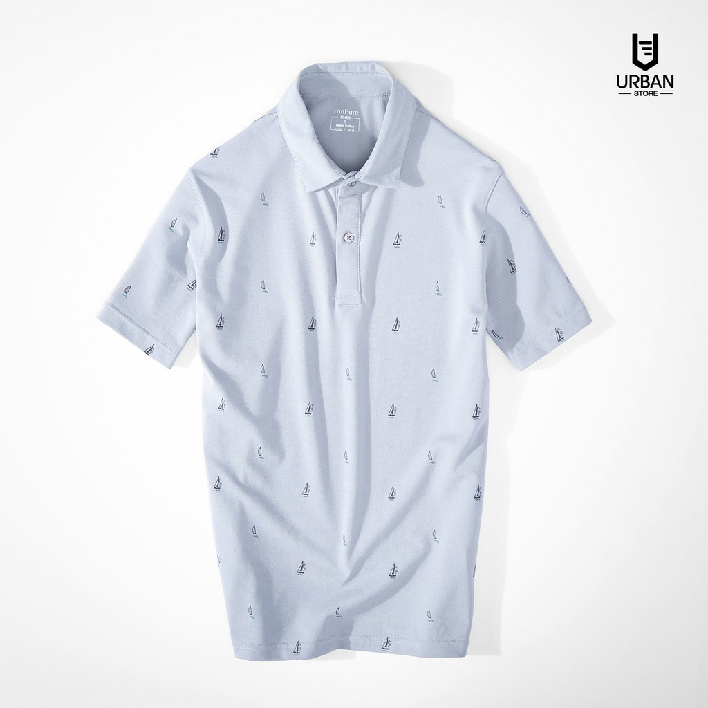 Áo Thun Polo Nam cooPure, Áo Thun Polo Nam Form Slimfit, 95% Cotton Họạ Tiết Sailboat 2613 | BigBuy360 - bigbuy360.vn
