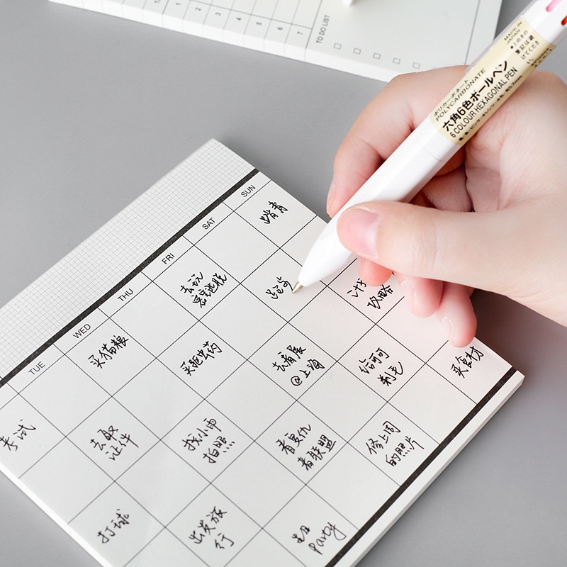 Sổ Tay Ghi Kế Hoạch Hàng Tháng Mini Để Bàn Hiệu Quả Đơn Giản Sáng Tạo