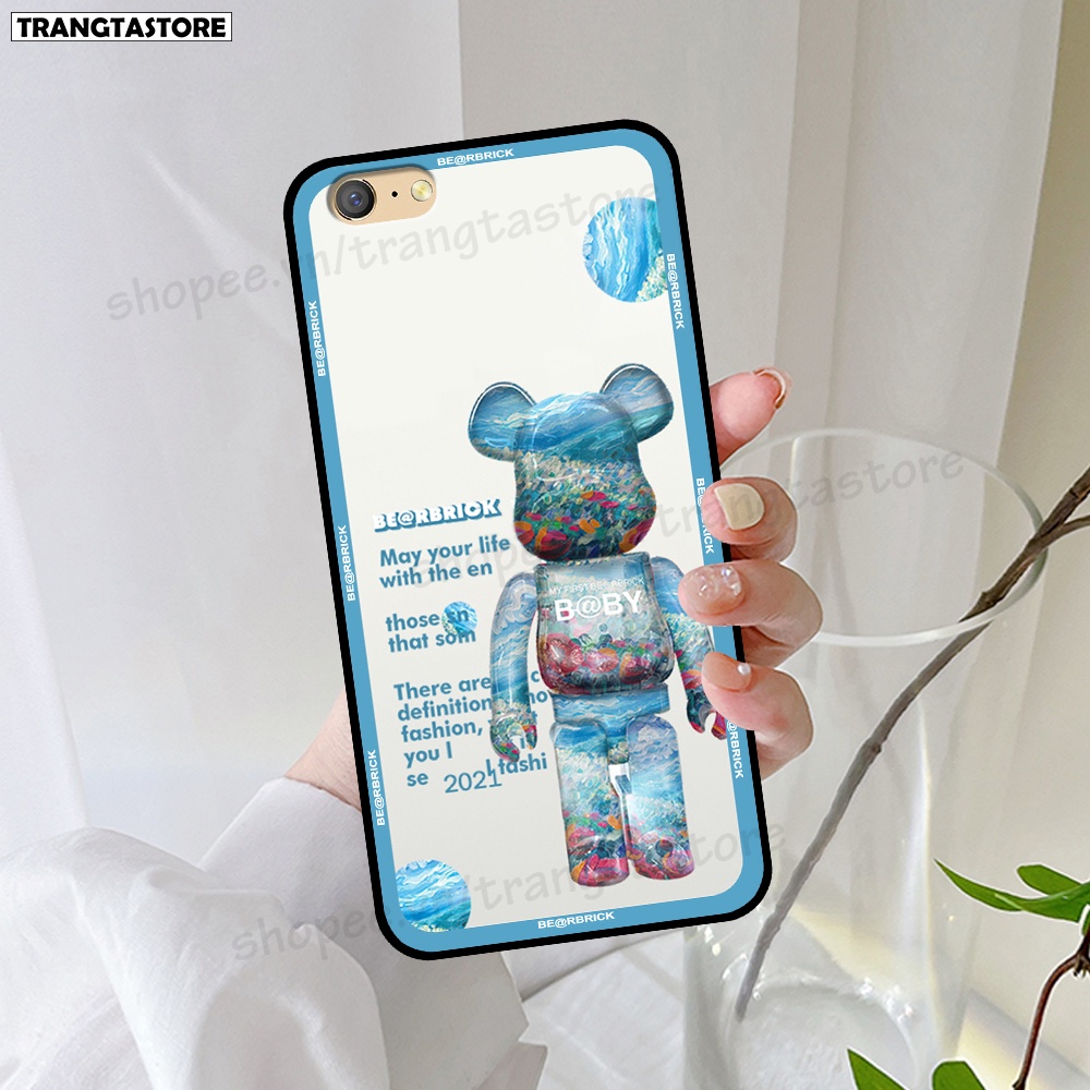 Ốp Oppo A39 / A57 / A71 / F3 Lite in hình gấu Bearbrick,Mountain,xanh,đen,đỏ giá rẻ