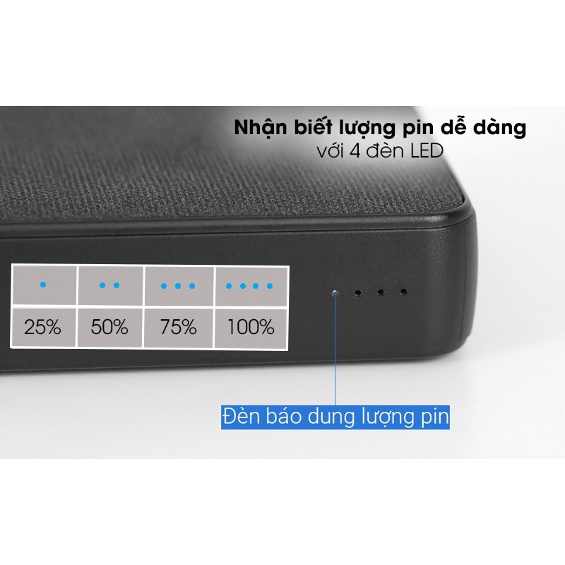 Sạc dự phòng xmobile Polymer 20000mah Type C PD QC3.0 Xmobile PowerBox P69D Đen like new 98%