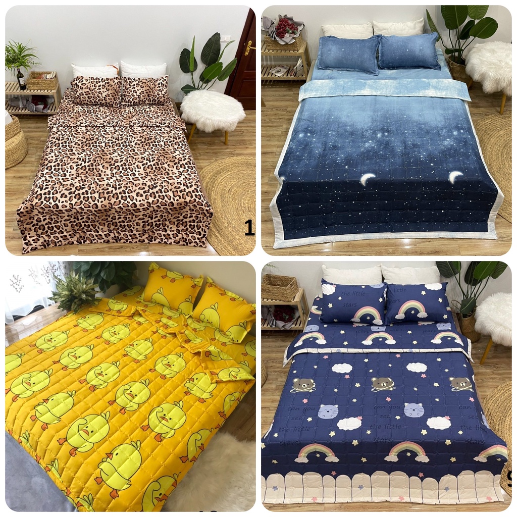 Bộ ga trải giường 3 món cotton poly , ga giường cập nhật mẫu mới hình thú ngộ nghĩnh hot nhất 2022 | BigBuy360 - bigbuy360.vn