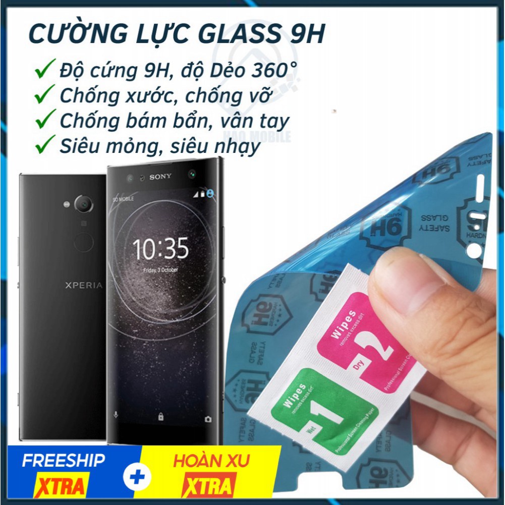 Dán cường lực nano 9H Sony XA2 Ultra