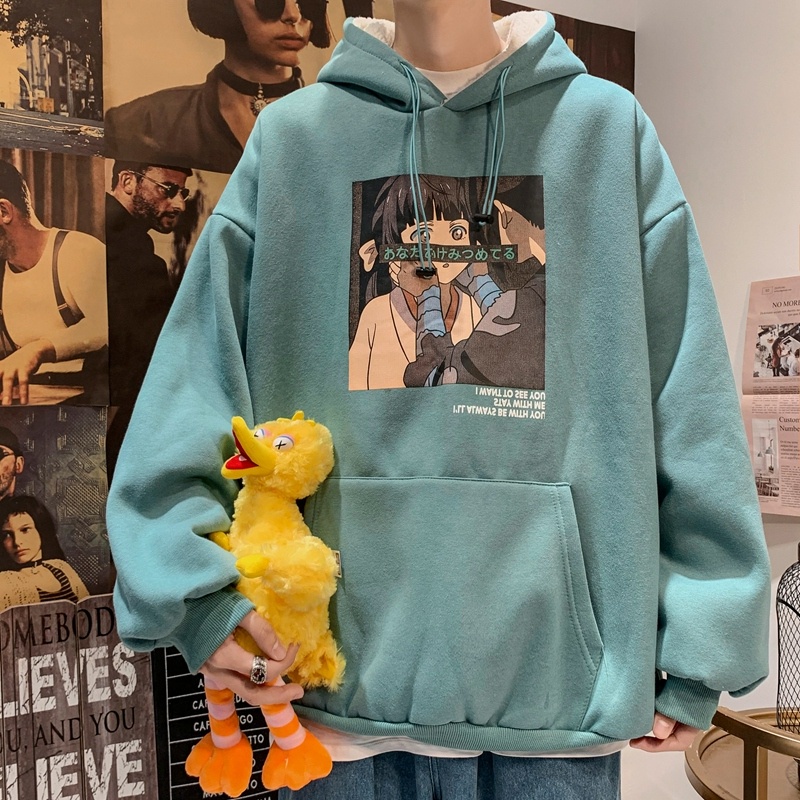 Áo nỉ hoodie nam form rông Áo hoodie nam form rộng thời trang unisex hàn quốc vải nỉ bông in hình thời trang
