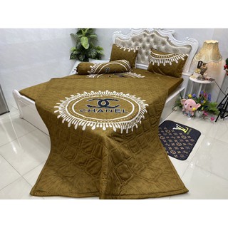 Bộ Drap Thun Hàn Quốc mát lạnh 4 món