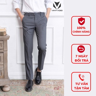 Quần âu nam công sở Vintado ống đứng chất vải sược cao cấp dày dặn ít nhăn LQA9901