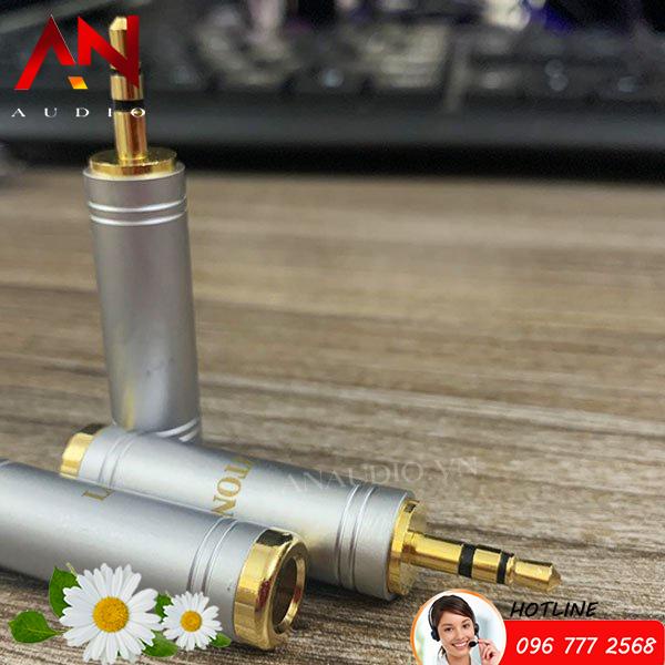 01 Jack chuyển 3.5mm đực ra 6.35mm cái - Hàng Cao Cấp LITON USA