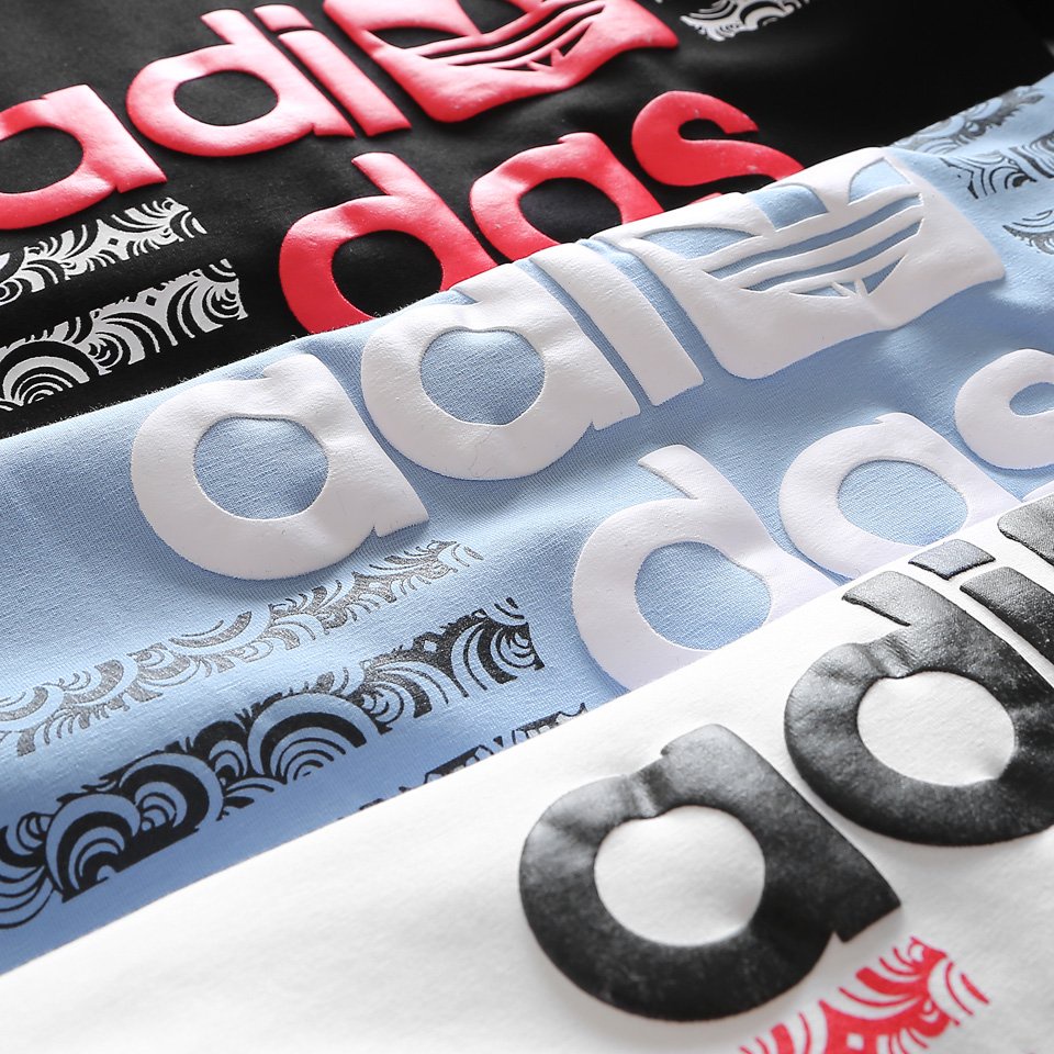 Áo thun nam ADD-054 chữ in nổi vải cotton đẹp