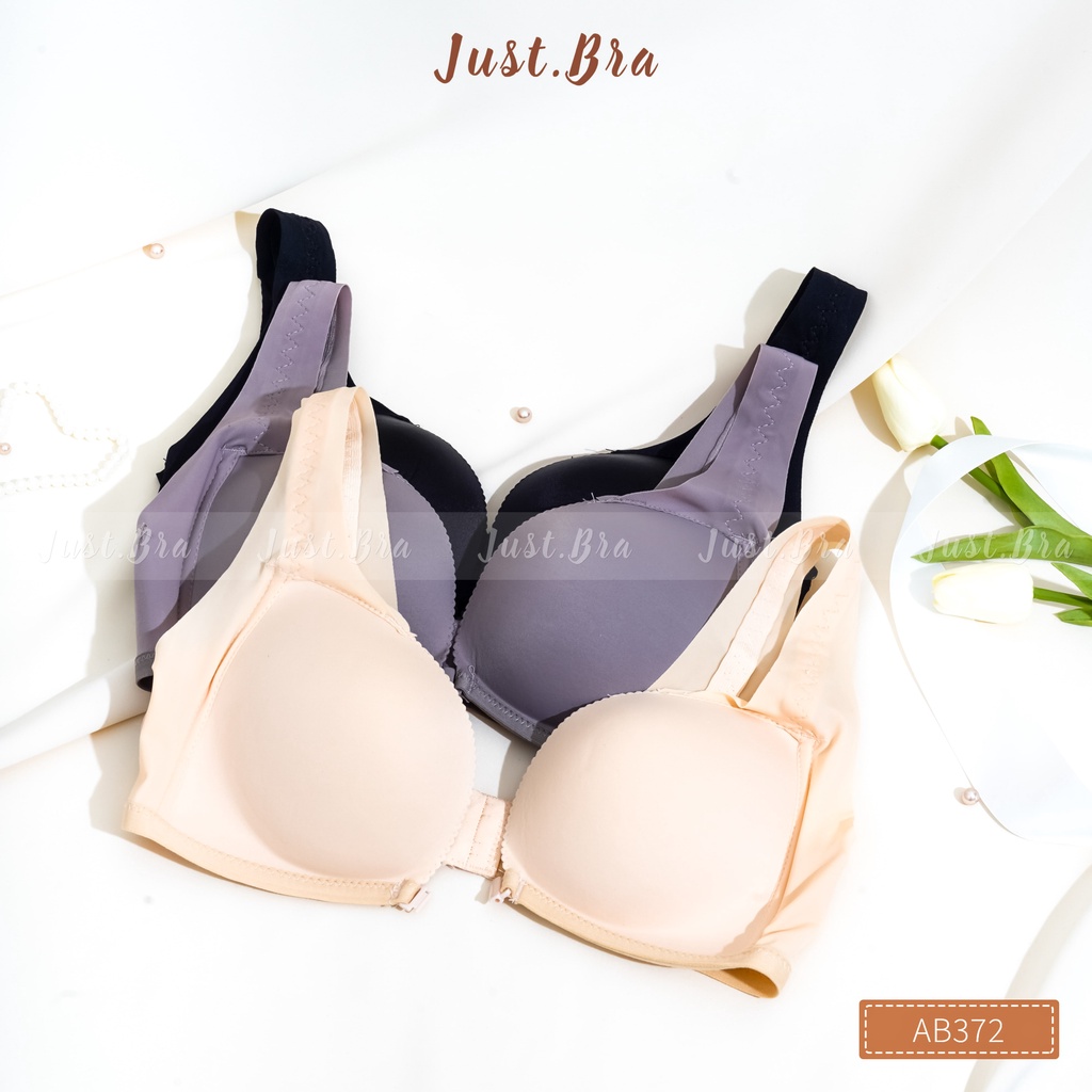 Áo ngực cài trước Just Bra thiết kế không gọng đệm mỏng tôn dáng AB372