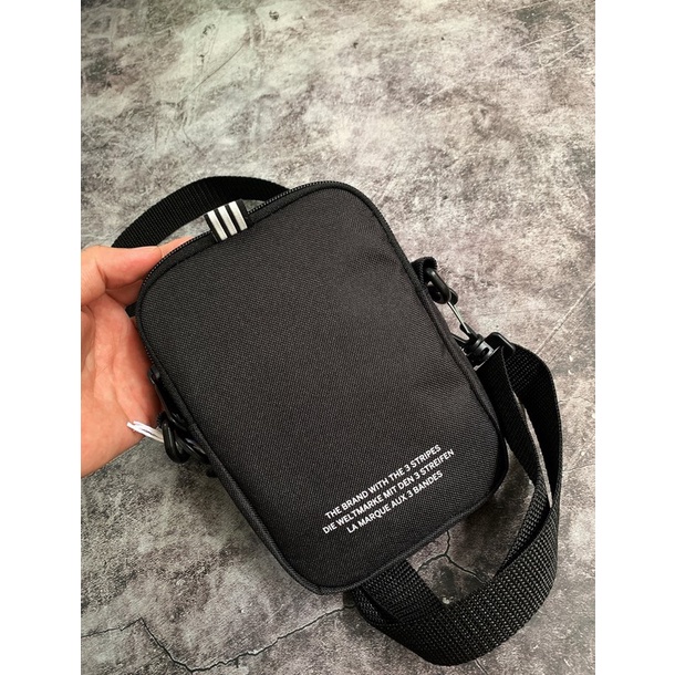 ⚡️XUẤT DƯ - SIÊU RẺ⚡️Túi đeo chéo mini Adidas Festival màu đen XUẤT DƯ FULL TEM TAG CODE