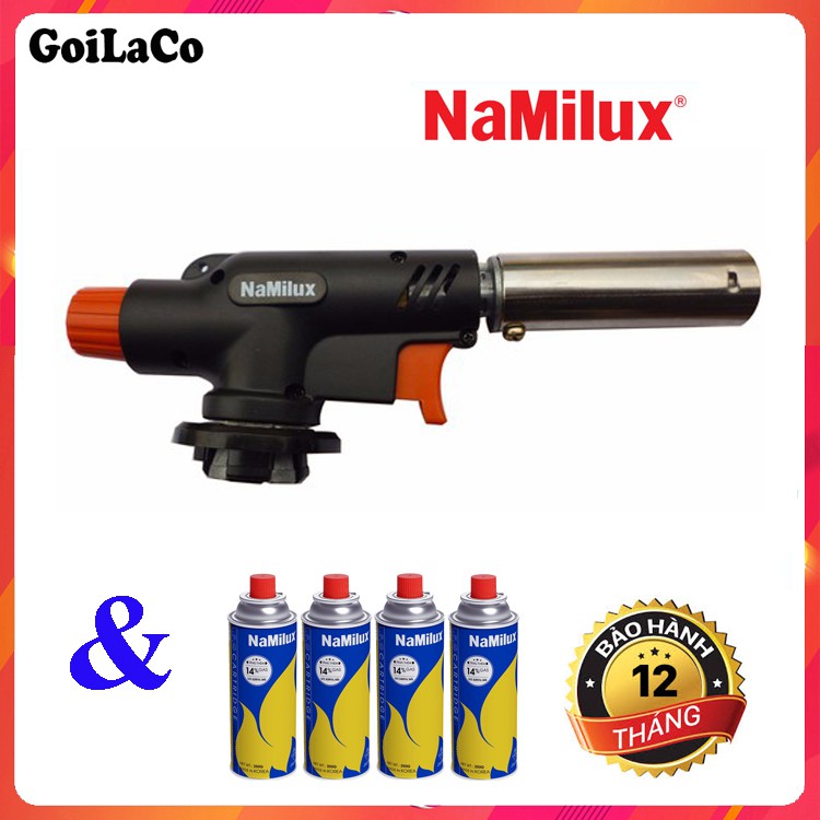 Bộ Đầu Khò Gas NaMiLux - Đèn Khò Ga Có Mồi Lửa - Sử Dụng Cho Bình Gas Mini TS1719RN