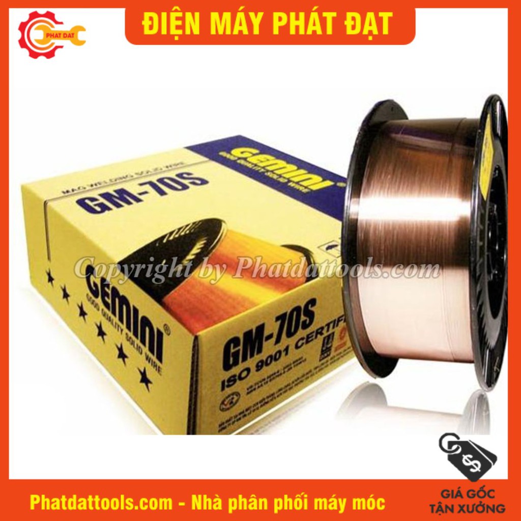 Dây Hàn Mig 15kg Dùng Khí Gemini Gm-70s Cuộn Dây Hàn Mig Chất Lượng