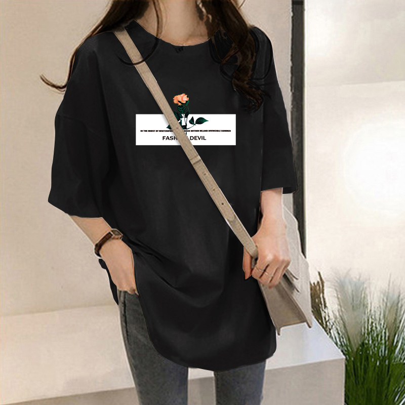 NRVP Áo Thun Ngắn Tay Dáng Rộng Thời Trang Cho Nữ