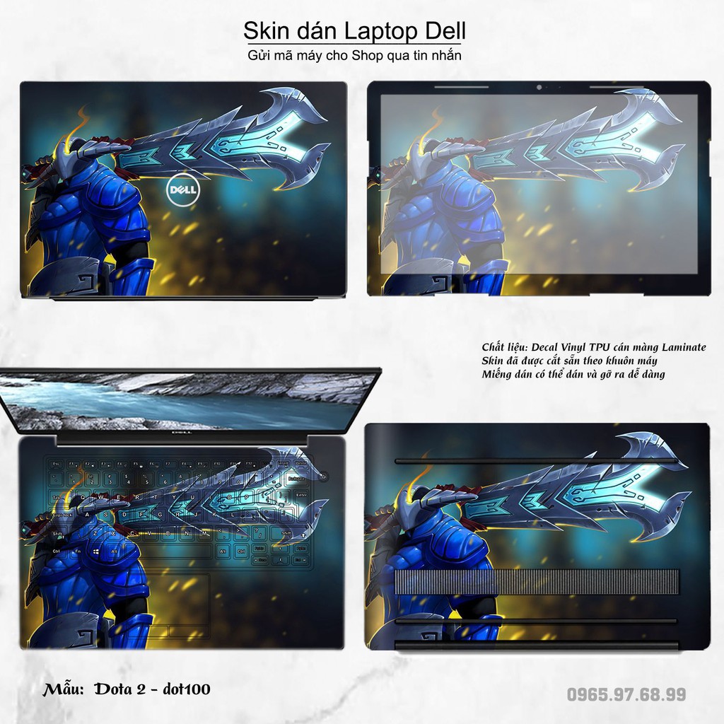 Skin dán Laptop Dell in hình Dota 2 nhiều mẫu 17 (inbox mã máy cho Shop)