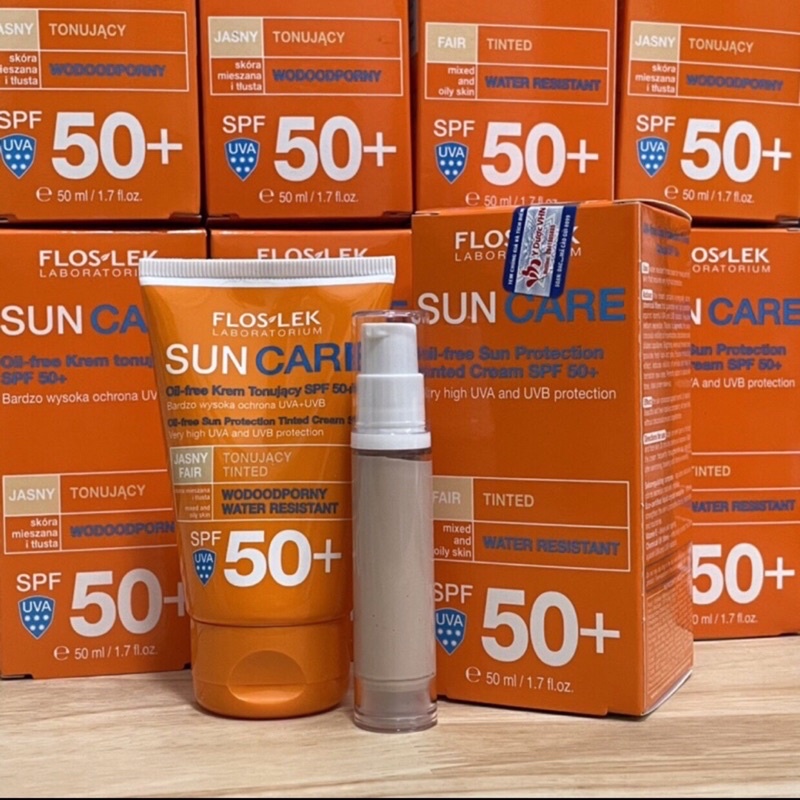 [CHÍNH HÃNG] Kem Chống Nắng Floslek Sun Cảe-Oil Free Sun Protection Tinted Cream SPF50+