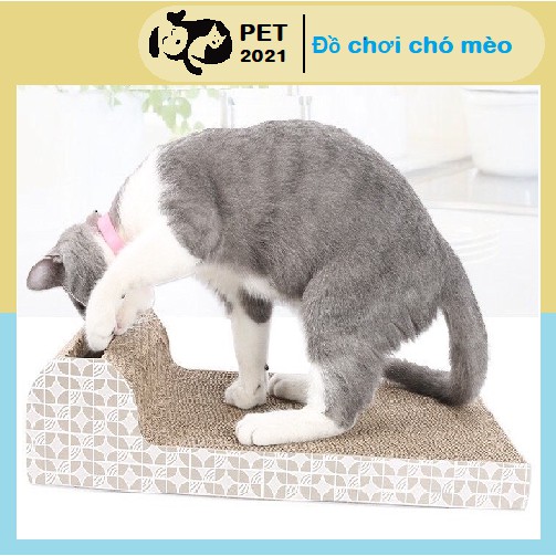 Bàn cào móng có bóng chuông vui nhộn cho mèo (tặng kèm catnip)