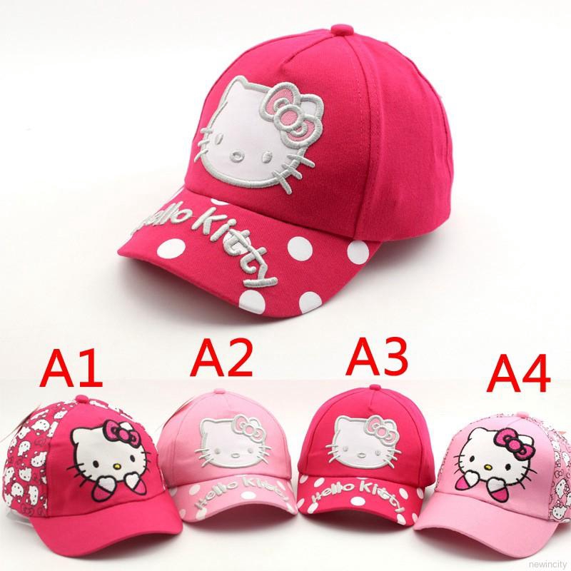 Mũ bóng chày hình Hello Kitty cho bé gái