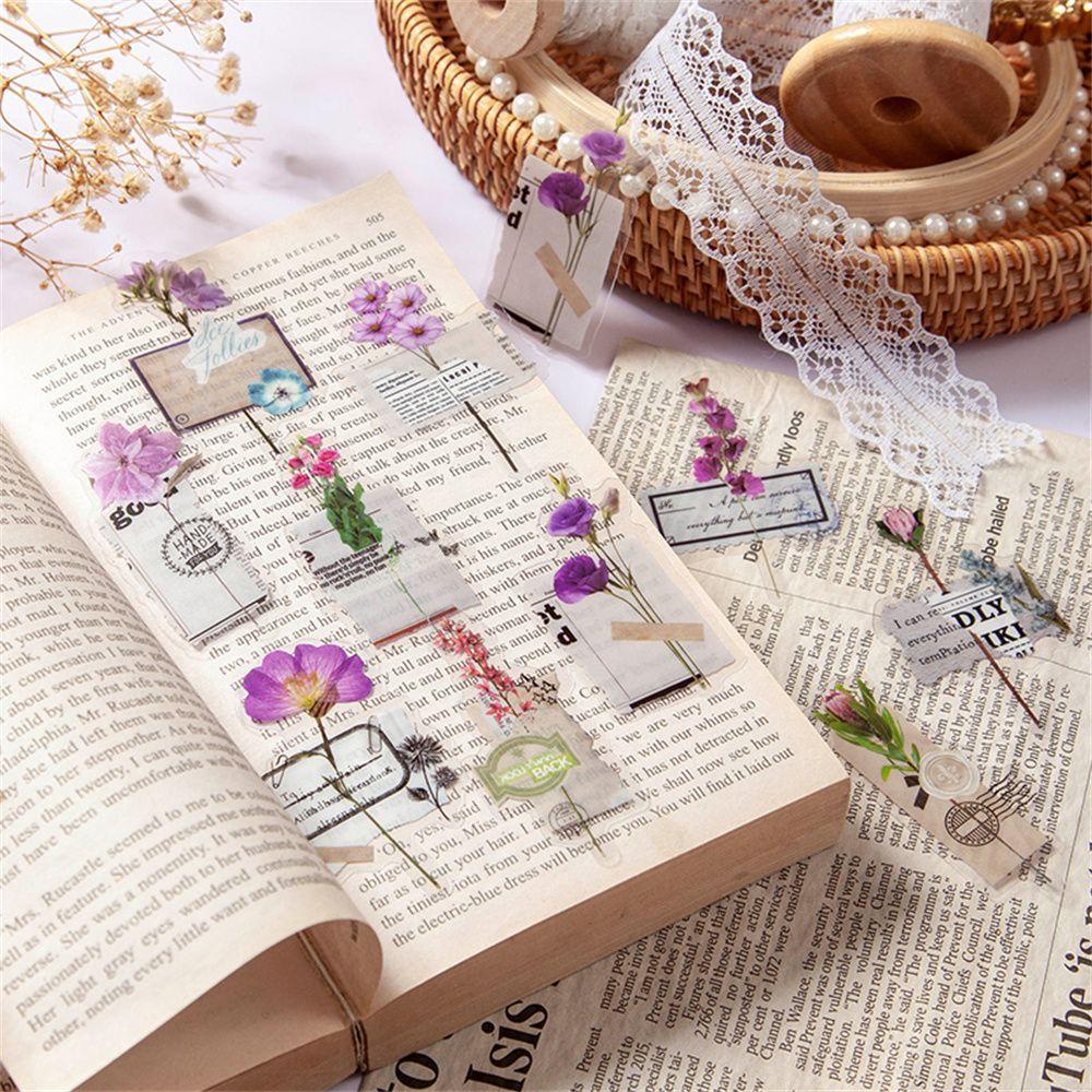 Set 1 30 Miếng Dán Hình Hoa Lá Trang Trí Điện Thoại Di Động DIY