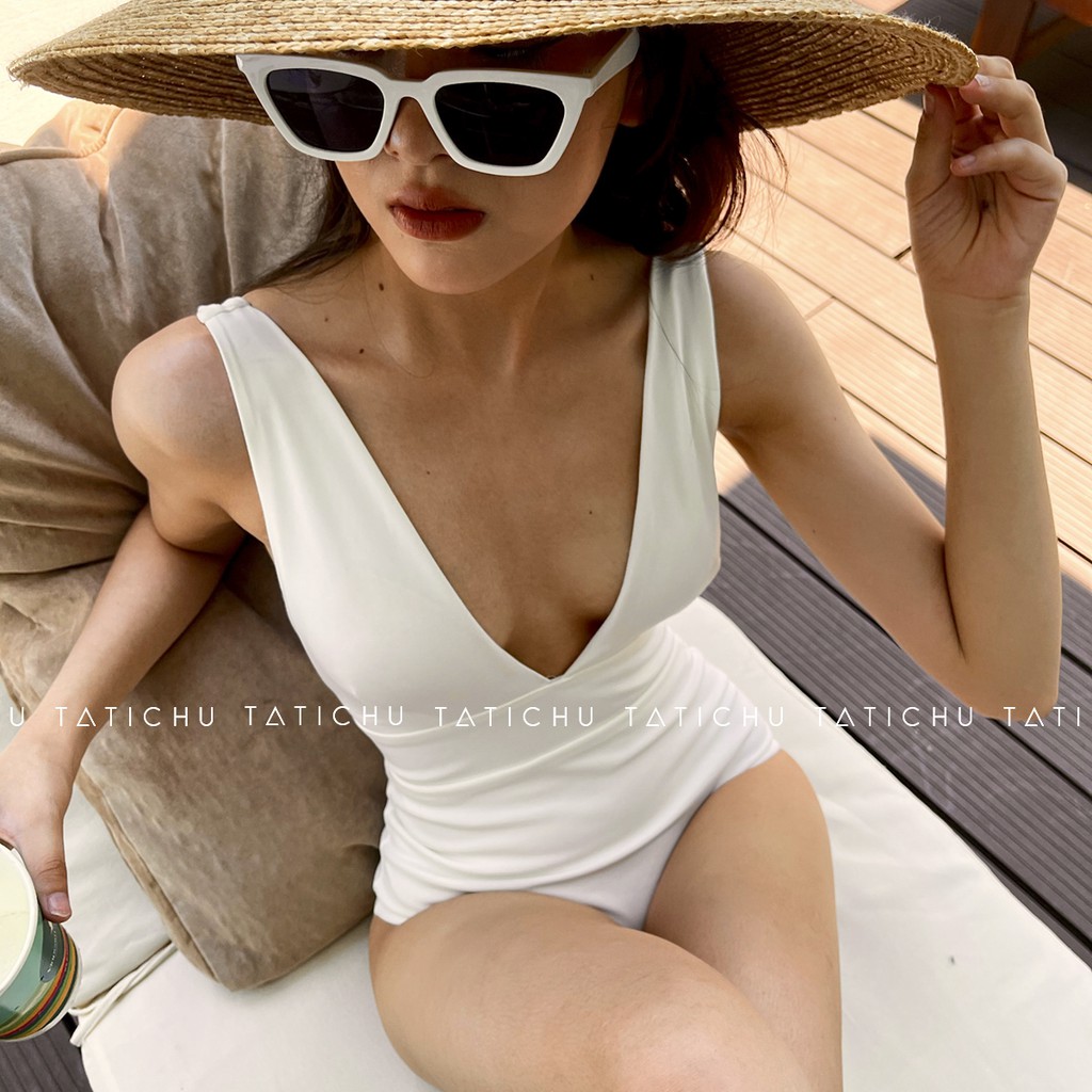 V Neck Swimsuit - Đồ bơi 1 mảnh cổ V, khoét lưng | BigBuy360 - bigbuy360.vn