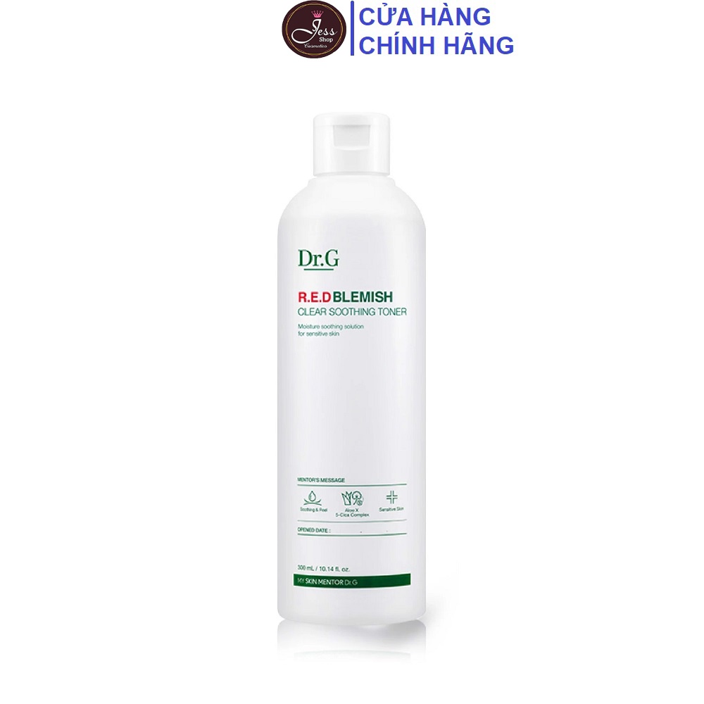 Nước Hoa Hồng Dr.G R.E.D Blemish Clear Soothing Toner 300ml