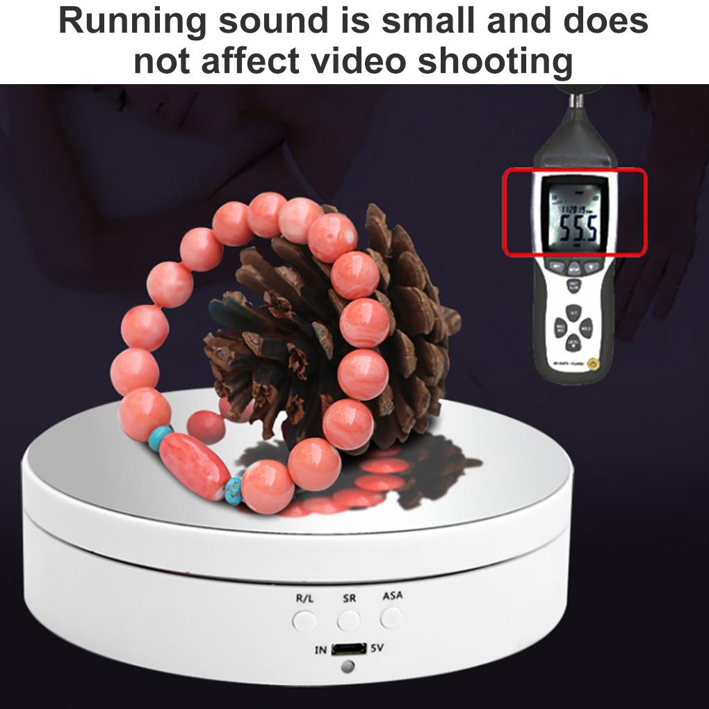 [Choo] 360° Bàn Xoay Tự Động Bằng Điện Dùng Trưng Bày Sản Phẩm Chụp Ảnh