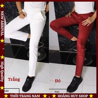 Quần Kaki Nam Cao Cấp H&H-K01 Chất Vải Co Dãn Nhẹ Kiểu Dáng Tây Âu Cực Đẹp - Nhiều Màu