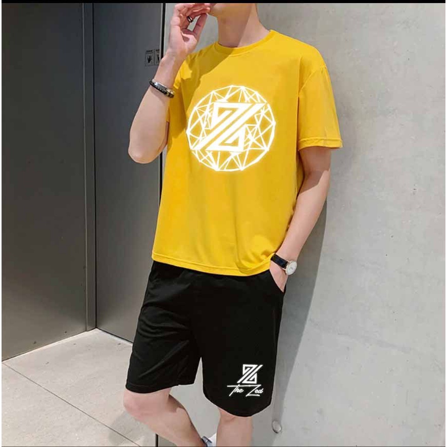 ✴ ÉP NHIỆT PHẢN QUANG ✴ Bộ Thể Thao Nam mùa hè mặc ở nhà chất Cotton Xốp Thái siêu xịn cộc tay CHỮ Z