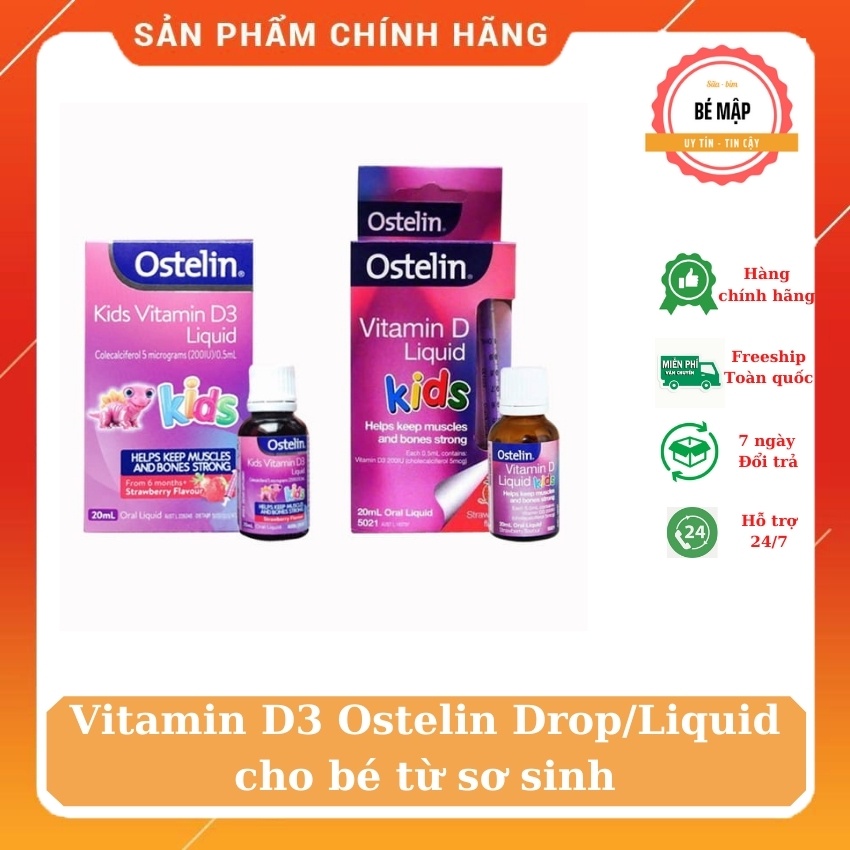 Vitamin D3 Ostelin drop/liquid 20ml