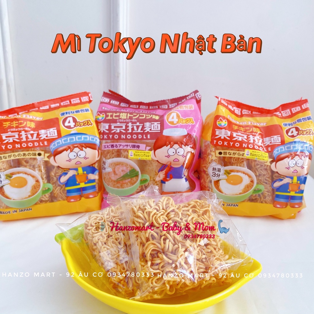 Mì tôm ăn liền Tokyo Nhật Bản cho bé ăn dặm
