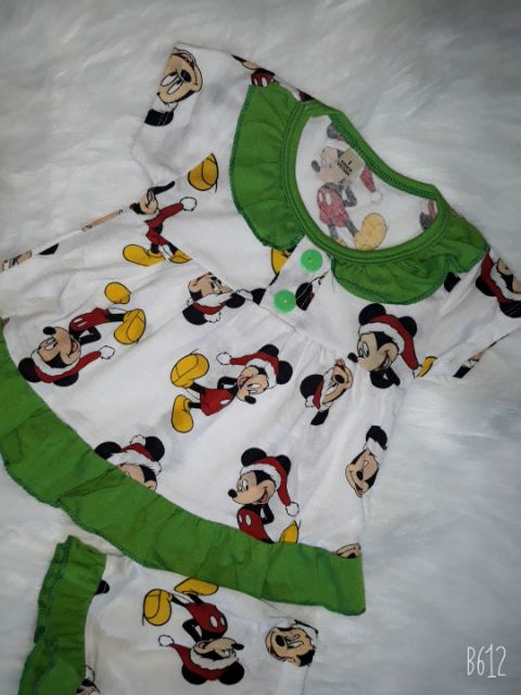 7_20kg ( có số đo áo) Bộ bèo mickey bé gái ảnh thật, video KHĂN RẰN SHOP