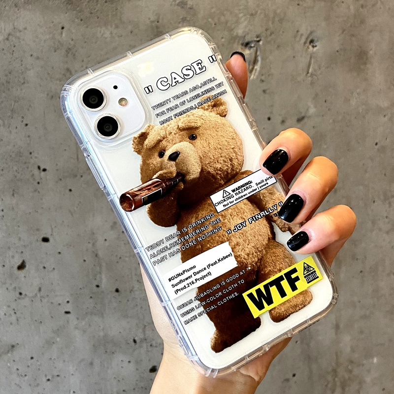 Ốp điện thoại họa tiết gấu cho iPhone 6/6 Plus/7/7 Plus/8/8 Plus/X/XS/XR/XS MAX/11/11 PRO/11 Pro MAX/SE | BigBuy360 - bigbuy360.vn