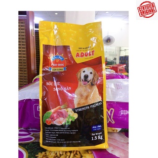 [hỏa tốc giao nhanh] <BAO 21kg> thức ăn hạt khô cho chó trưởng thành PRO DOG ADULT bao lớn 21kg (14 bao 1.5kg)