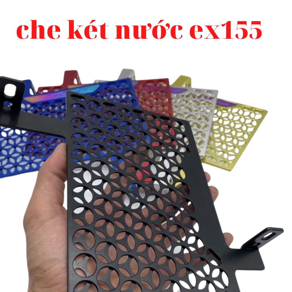 Che két nước xe exciter 155 nhôm cnc hàng sịn đẹp dày dặn bảo hành 1 năm không phai màu