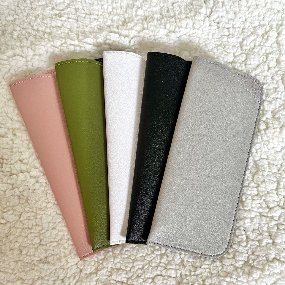 Túi Da Pu Mềm Đựng Mắt Kính Nhỏ Gọn Đơn Giản