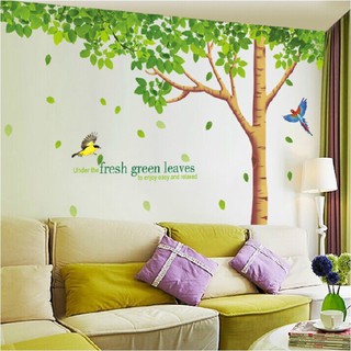 Decal Dan tường cây xanh cao 2m dai 3m ( kèm ảnh thật)