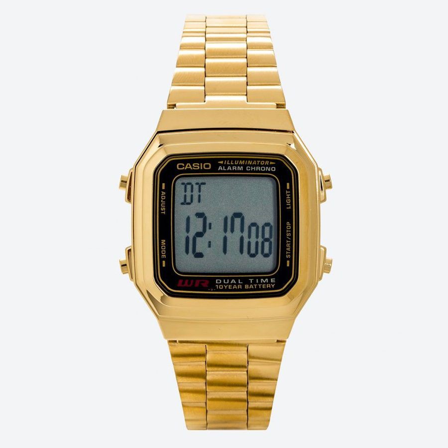 Đồng Hồ CHÍNH HÃNG Casio dành cho Nam A178WGA-1ADF - Dây kim loại - Kháng nước