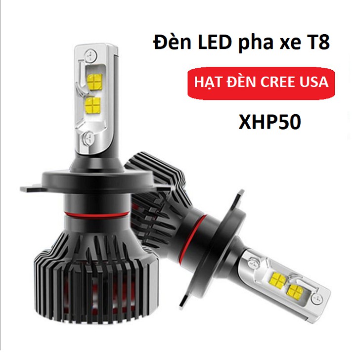 Đèn LED T8 hạt Led CREE - XHP50 siêu sáng chân H4 - LED-T8 - giá 1 bóng