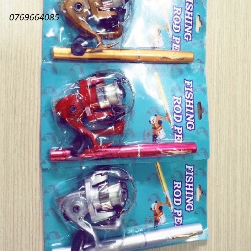 Bộ cần câu bút máy đứng hàng loại 1 cần dài 1m tải 6kg phụ kiện  bộ y hình -Đ𝗢̂̀ 𝗖𝗔̂𝗨 𝟳𝟭𝟲