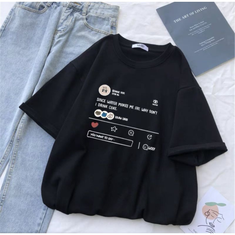 [Rẻ Vô Địch] Áo thun cotton tay lỡ unisex -  - ÁO  YOU WANT TO SAY•••hình icon khóc  - - mẫu hot 2022