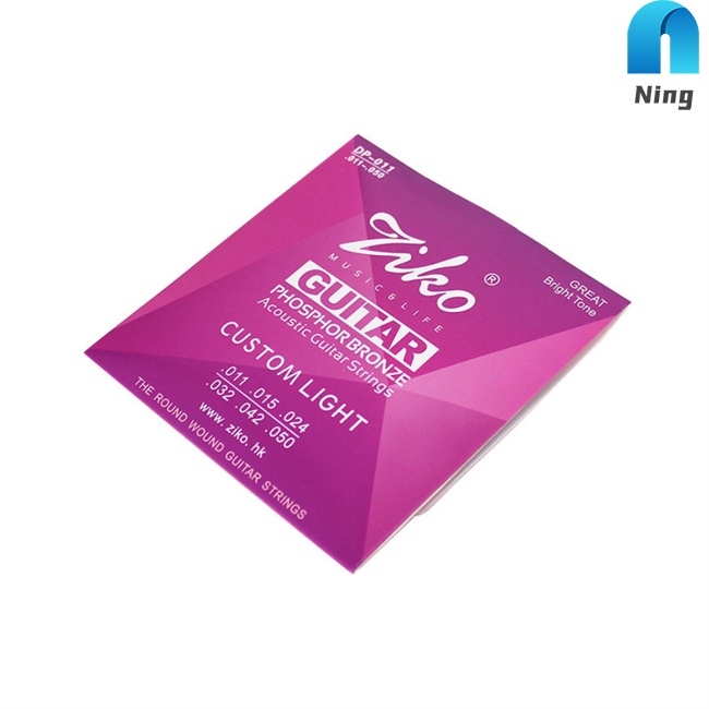 Ning Stable Performance Ziko Acoustic Guitar  Strings Smooth Feel Non-oxidation String Ethnic Plucked Musical Instrument