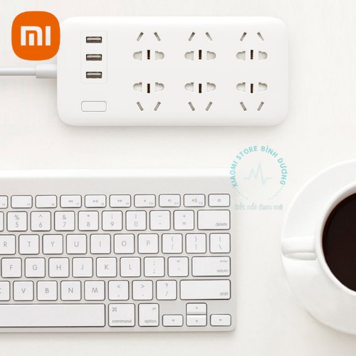 [CHÍNH HÃNG] Xiaomi Mijia Power Strip 6 Socket 3USB Ports 15W 5V 2.1AỔ cắm điện Xiaomi Mi Power Strip