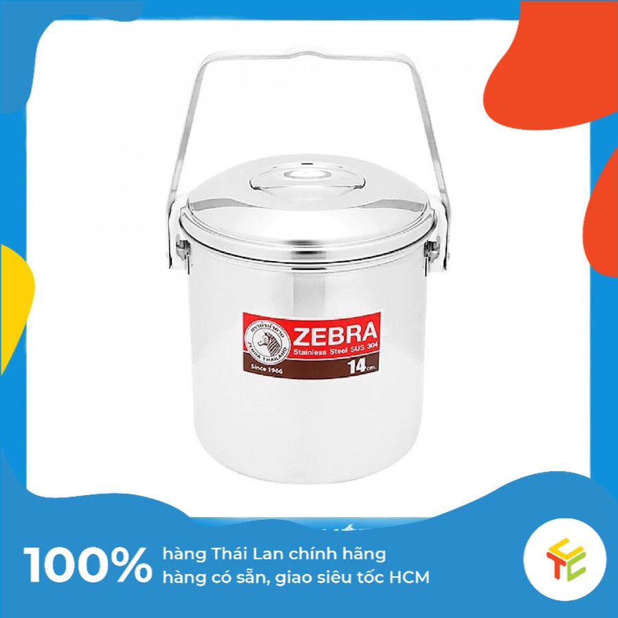 Camen Inox Zebra 1 Ngăn 14cm Auto Lock Thái Lan chính hãng