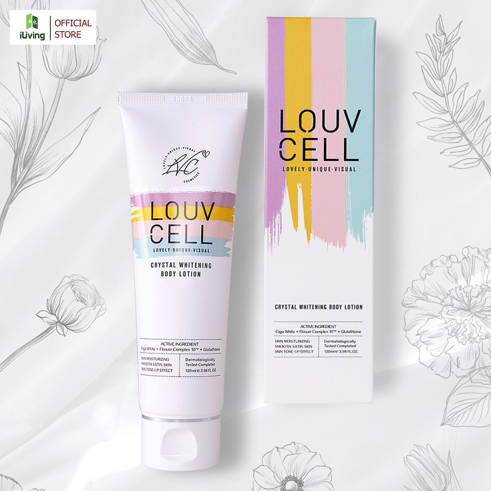 [SHOPEE OUTLET] Kem dưỡng ẩm trắng da body Louv Cell Crystal Whitening Body Lotion 120ml và 250ml ILIVING-LOUDTB | BigBuy360 - bigbuy360.vn