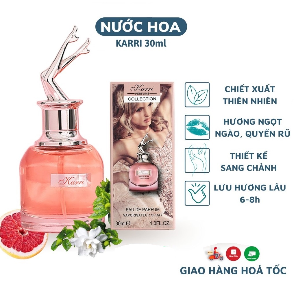 Nước Hoa Karri Chân dài Xịt Thơm Lưu Hương Sang Chảnh|tongkhohuyhoang168