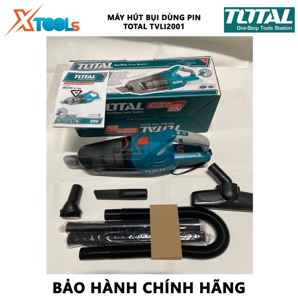 Máy hút bụi pin 20V TOTAL TVLI2001 | Máy hút bụi dùng pin Điện thế pin: 20V Khả năng chứa bụi: 0.7L, dùng để làm sạch bụ