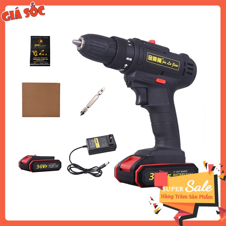 Máy Khoan Đa Năng Dùng Pin, Máy Bắt Vít Siêu Mạnh 36V