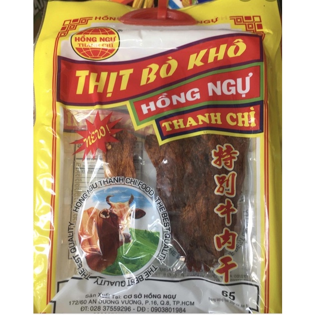 COMBO 10 GÓI KHÔ BÒ HỒNG NGỰ THANH CHÌ