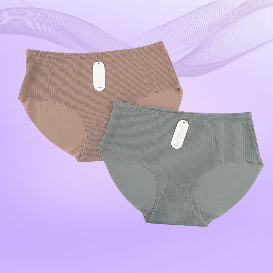 Quần lót su co dãn thoáng mát họa tiết sọc vuông xinh xắn DORIS - 2209
