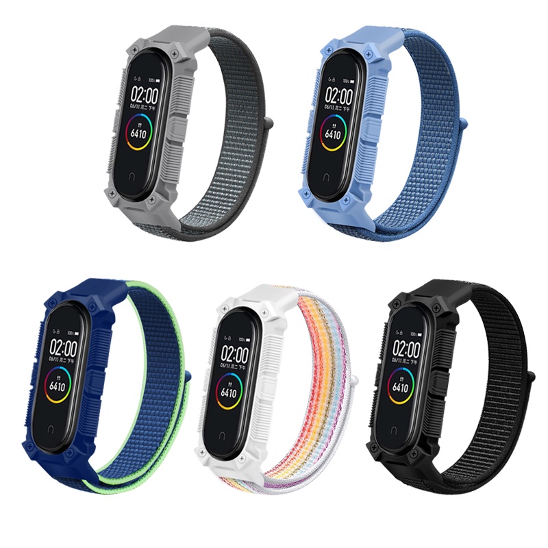 Dây Đeo Sợi Nylon Cho Đồng Hồ Thông Minh Xiaomi Mi Band 6 5 4 3 Xiaomi Miband 6 5 4