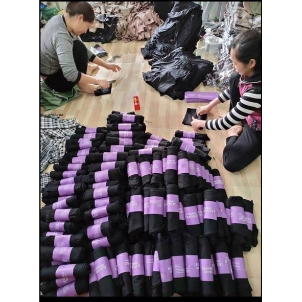 Quần legi ngố thun co giãn